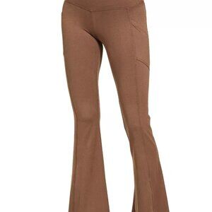 Zenana Brushed Dty Microfiber Flare Pants‎